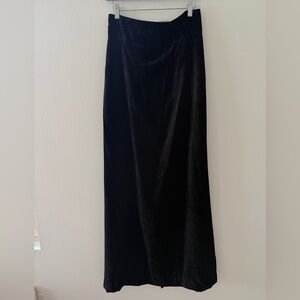 Zara pencil Elegant Black Velvet Skirt